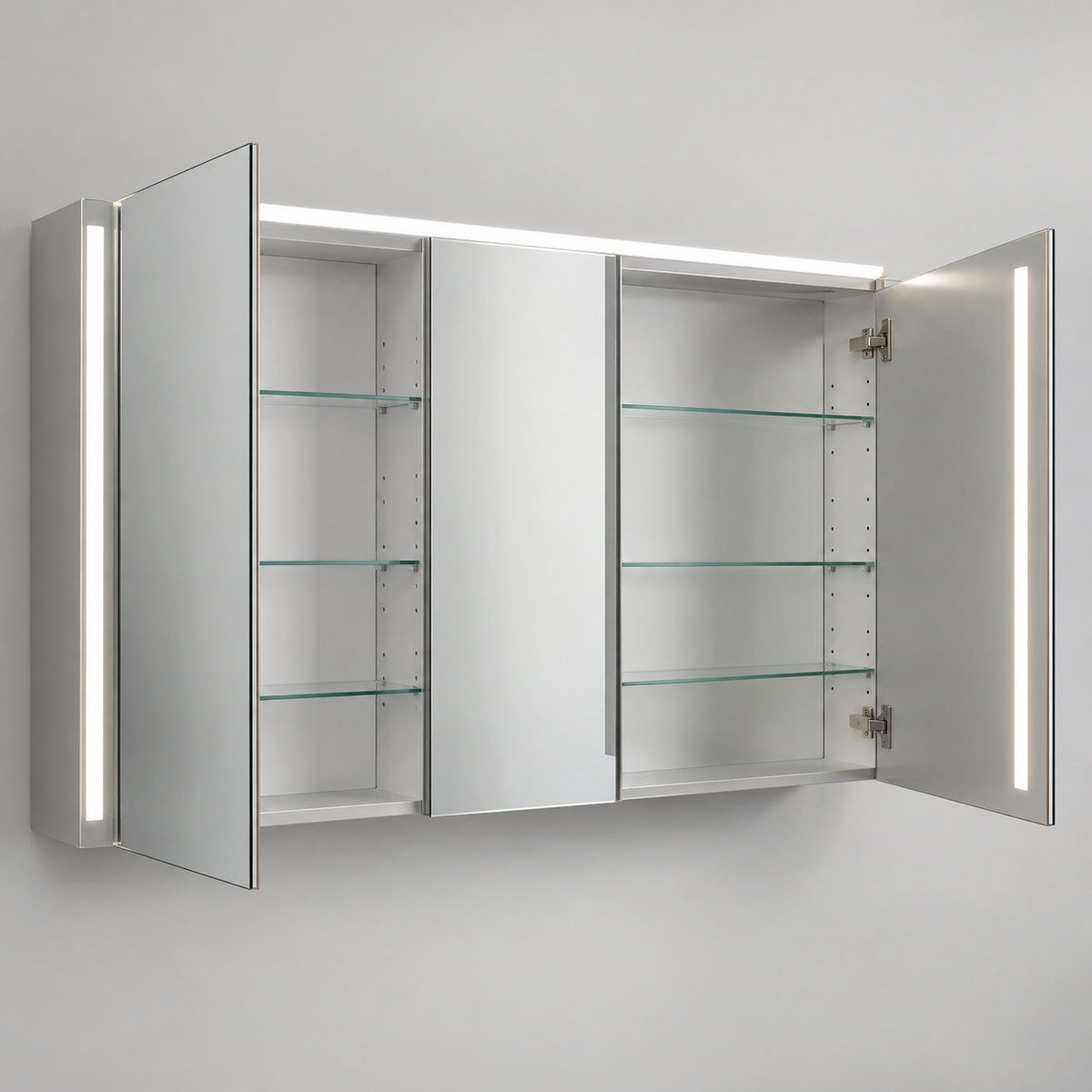LED-Spiegelschrank 120 cm – originale Detailansicht