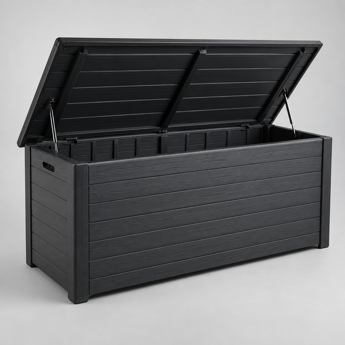 Gartenbank mit Stauraum – originale Detailansicht