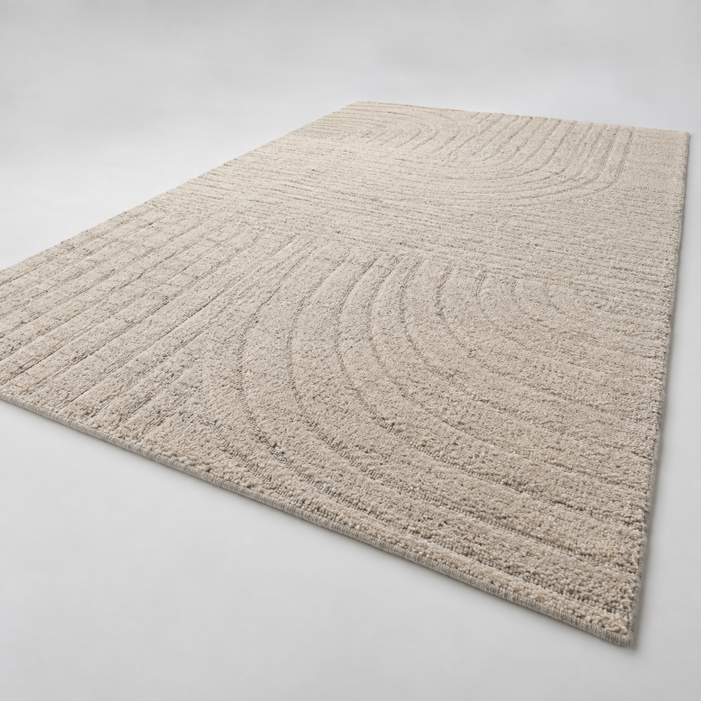 Flachgewebter Wollteppich 200x300 cm – originale Detailansicht