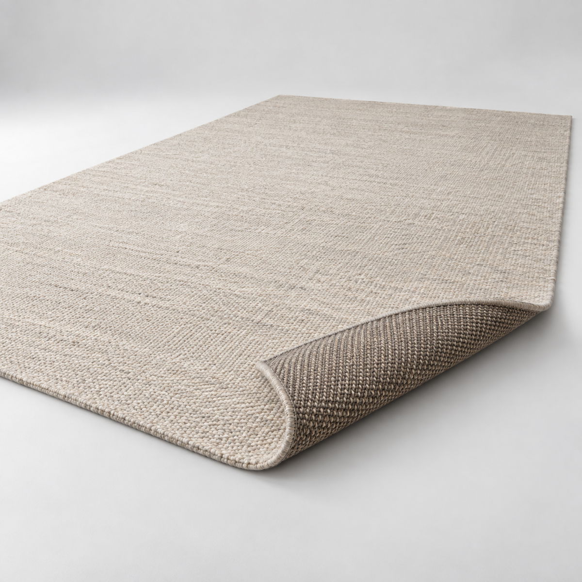 Runder Wollteppich 240 cm – originale Detailansicht